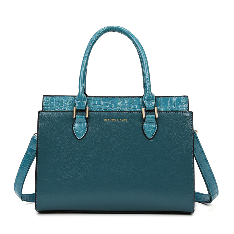 Crocodile Pattern Handbag - Fashion PU Leather Women's Office & Work Crossbody